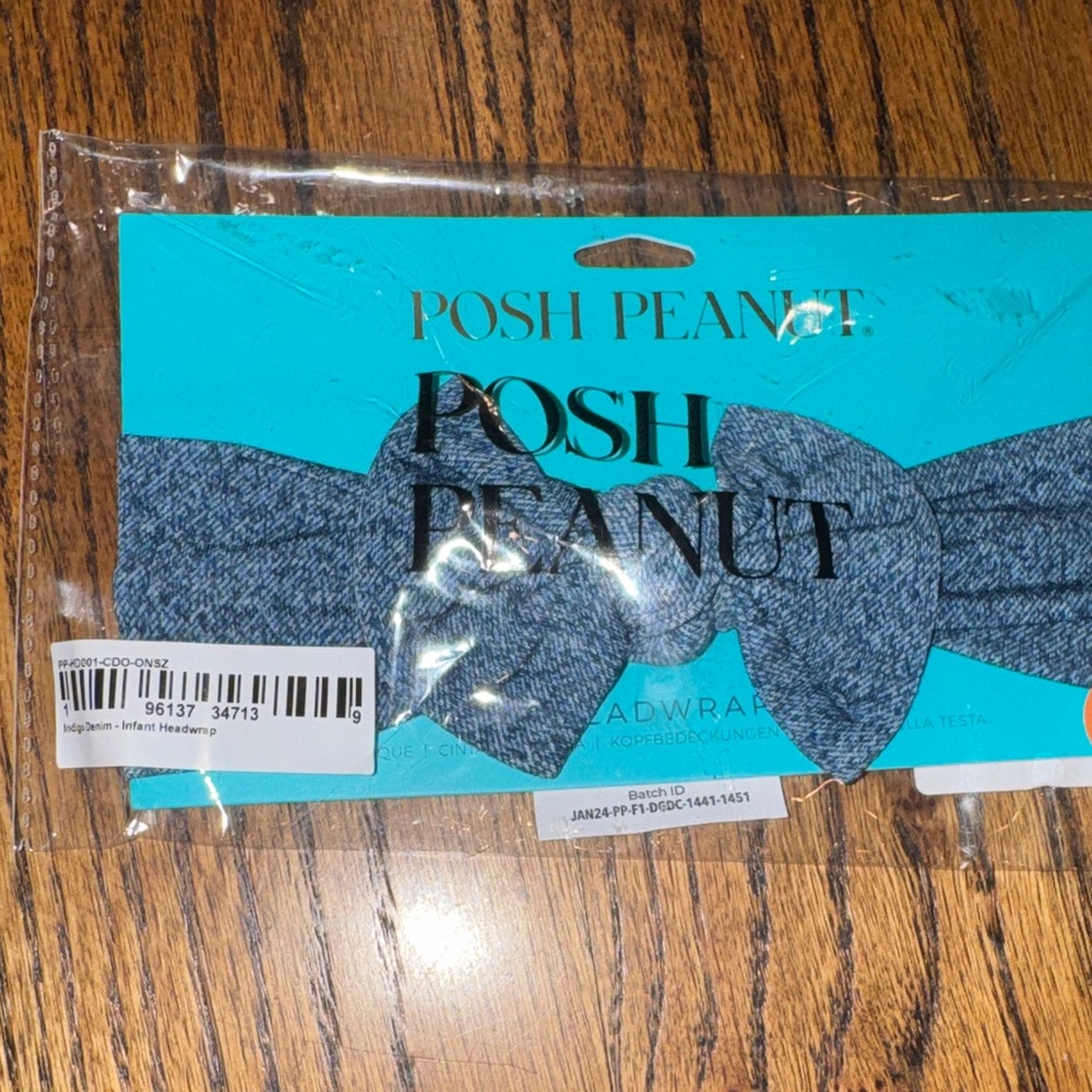 Posh Peanut Indigo Dream Blue Bow Headwrap